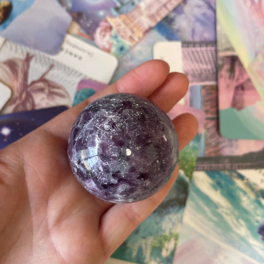 Lepidolite Sphere