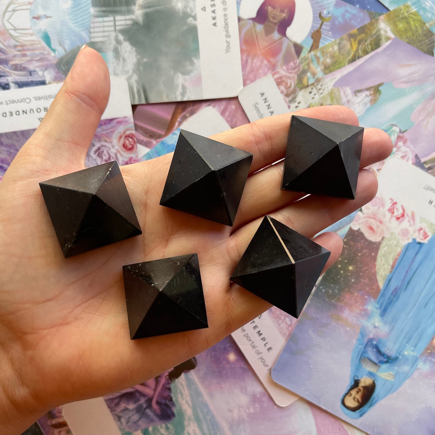 Mini Black Tourmaline Pyramids