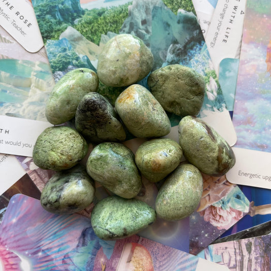 Green Opal Tumbles