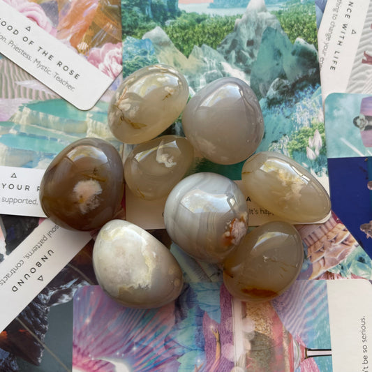 Flower Agate Tumbles