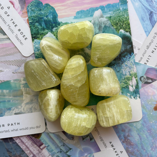 Lemon Calcite Tumbles