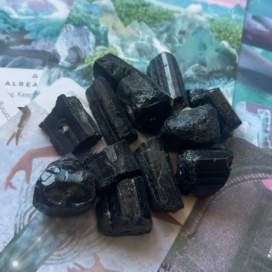 Small Black Tourmaline Chunks