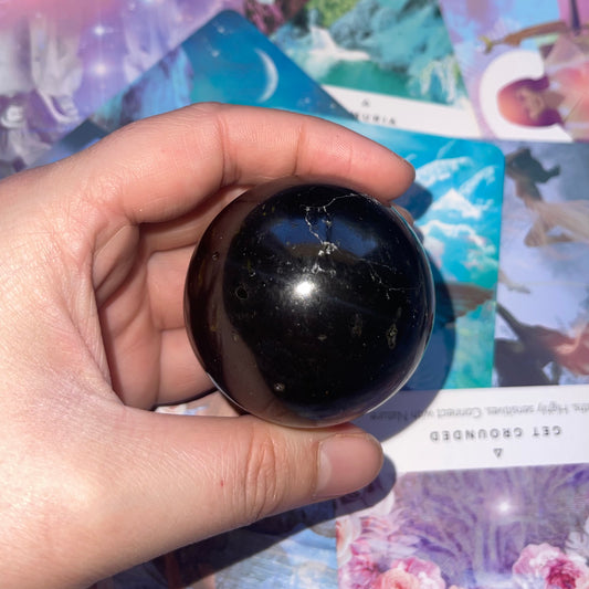 Black Tourmaline Sphere