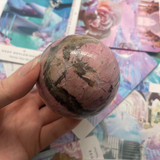 Rhodonite Sphere